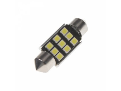 LED žárovka 12V s paticí sufit (36mm) 9LED/2835SMD s chladičem LED žárovka 12V T10 bílá 30LED/3014SMD CANBUS