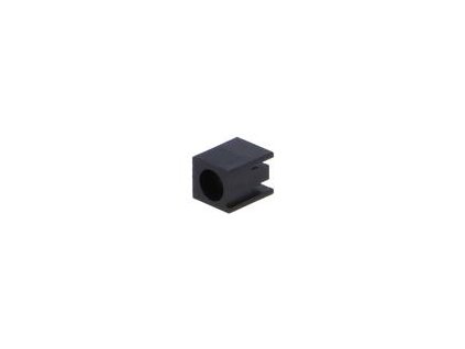 Objímka diody LED 3mm polyamid úhlová černá UL94V-2 H: 5mm