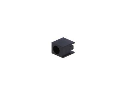 Objímka diody LED 3mm polyamid úhlová černá UL94V-2 H: 6mm