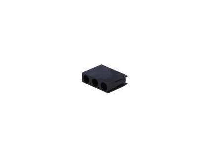 Objímka diody LED 3mm polyamid úhlová černá UL94V-2 H: 15,3mm