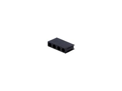 Objímka diody LED 3mm polyamid úhlová černá UL94V-2 H: 20,4mm