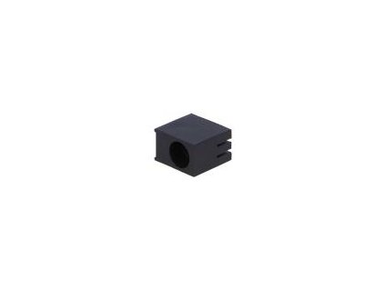 Objímka diody LED 5mm polyamid úhlová černá UL94V-2 H: 12mm