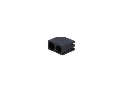 Objímka diody LED 5mm polyamid úhlová černá UL94V-2 H: 12,7mm