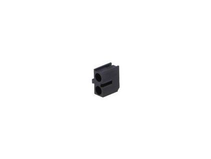 Objímka diody LED 3mm polyamid úhlová černá Poč.diod: 2