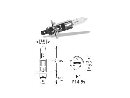 Žárovka 24V H1 70W - P14,5s