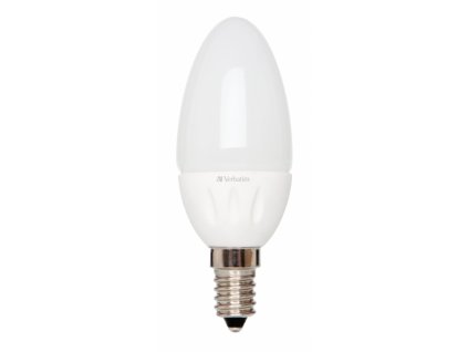 LED žárovka Verbatim E14 3,8W 250lm (25W) typ B matná teplá bílá