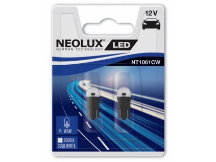 133236 led 12v w2 1x9 5d neolux blistr 2ks w5w