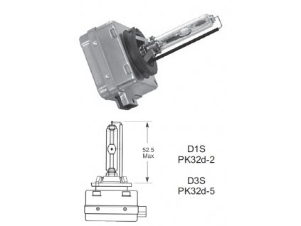 xenon. výbojka 85V 35W D1S PK32d-2, Elta