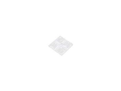 101928 cocka led ctvercovy pruhledna h 12 27mm vnej rozmery 50x50mm