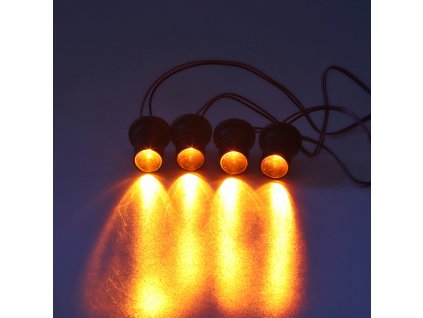 104272 led stroboskop oranzovy 4ks 1w