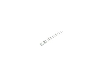 107335 led 3mm oranzova 220330mcd 110 celo plochy roztec 2 54mm