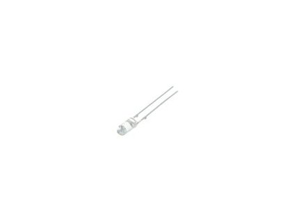 107339 led 3mm cervena 150220mcd 110 celo plochy roztec 2 54mm