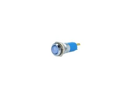 Kontrolka: LED vydutá modrá 12÷14VDC 12÷14VAC Ø14,2mm IP67