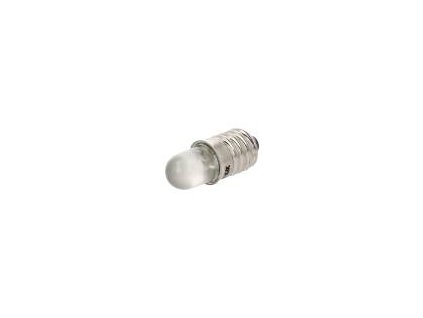 117006 zarovka led bila e10 24vdc 24vac svit ac 2000 2500mcd