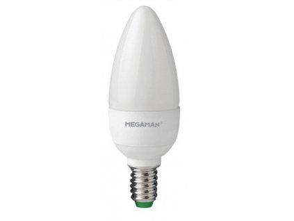 MEGAMAN E14 5.5W 6500K 470lm náhrada 40W; LED svíčková žárovka B35 LC0405.5