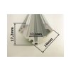 LED profil R4 - rohový - Profil bez krytu 1m