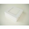 132245 led stropni svitidlo 6w prisazeny ctverec 115x115mm denni bila