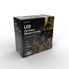 LED vánoční závěs, hvězdy, šíře 1,8m, 77LED, IP20, 3xAA, USB