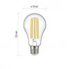 LED žárovka Filament A67 A++ 17W E27 neutrální bílá
