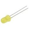 66484 led 5mm zluta 100130mcd 60 1015ma 12v celo vypoukle