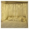 LED vánoční nano řetěz – záclona, 1,7x2 m, venkovní i vnitřní, teplá bílá, programy