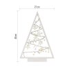 LED dekorace – svítící stromeček s ozdobami, 40 cm, 2x AA, vnitřní, teplá bílá, časovač