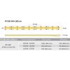 LED pásek 8mm bílý studený, FCOB 360 LED/m, IP30, cívka 5m