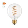 222192 led spiral filament zarovka globe cira g95 4w 230v e27 1800k 300lm 360 dim