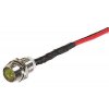 223002 kontrolka 24v led zluta do otvoru 8mm kovova