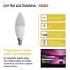 Chytrá LED žárovka GoSmart svíčka / E14 / 4,8 W (40 W) / 470lm / RGB / stmívatelná /Zigbee