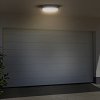 LED venkovní osvětlení kulaté, 13W, 910lm, 4000K, IP54, 17cm, šedá barva