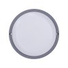 LED venkovní osvětlení kulaté, 13W, 910lm, 4000K, IP54, 17cm, šedá barva