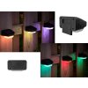 Solární svítidlo na schody, terasu, plot, soumrakový LED RGB