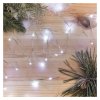 LED vánoční nano řetěz stříbrný, 0,9 m, 2x AA, vnitřní, studená bílá, časovač
