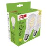 LED žárovka Filament A60 / E27 / 5,9 W (60 W) / 806 lm / teplá bílá