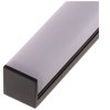 LED profil N14C - nástěnný černý - Profil bez krytu 2m