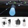 GoSmart LED světelný řetěz – 15× párty žárovky, 15 m, venkovní i vnitřní, RGB, WiFi