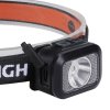 LED čelová nabíjecí svítilna, 170lm, teplé+studené světlo, Li-Ion
