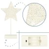 Vánoční dekorace hvězda 39cm 10LED, teplá bílá