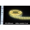 LED Pásek 12V žlutý IP20 bílé pozadí 120lm 5m