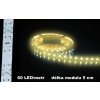 LED pásek 12V žlutý IP65 bílé pozadí 120lm 5m