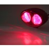 123260 profi led vystrazne bodove svetlo 10 48v 2x4w cervene 143x122mm