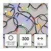 LED vánoční cherry řetěz – kuličky, 30 m, venkovní i vnitřní, multicolor, programy,časovač