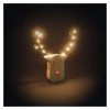252874 led dekorace drevena sob 16 cm 2x aaa vnitrni tepla bila casovac