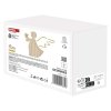 LED dekorace dřevěná – anděl, 13 cm, 2x AAA, vnitřní, teplá bílá, časovač