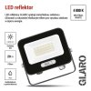 LED reflektor GLARO 20W, černý, IP65, 2000 lm, neutrální bílá