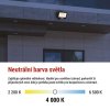 LED reflektor GLARO 100W, černý, IP65, 10000 lm, neutrální bílá