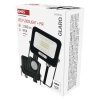 LED reflektor GLARO s pohybovým čidlem, 10 W, černý, IP54, 1000 lm, neutrální bílá