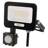 LED reflektor GLARO s pohybovým čidlem, 50 W, černý, IP54, 2000 lm, neutrální bílá