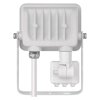 LED reflektor GLARO s pohybovým čidlem, 10 W, bílý, IP54, 1000 lm, neutrální bílá